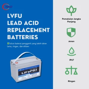 Baterai LVFU Lead Acid Replacement Battery LFD-10024