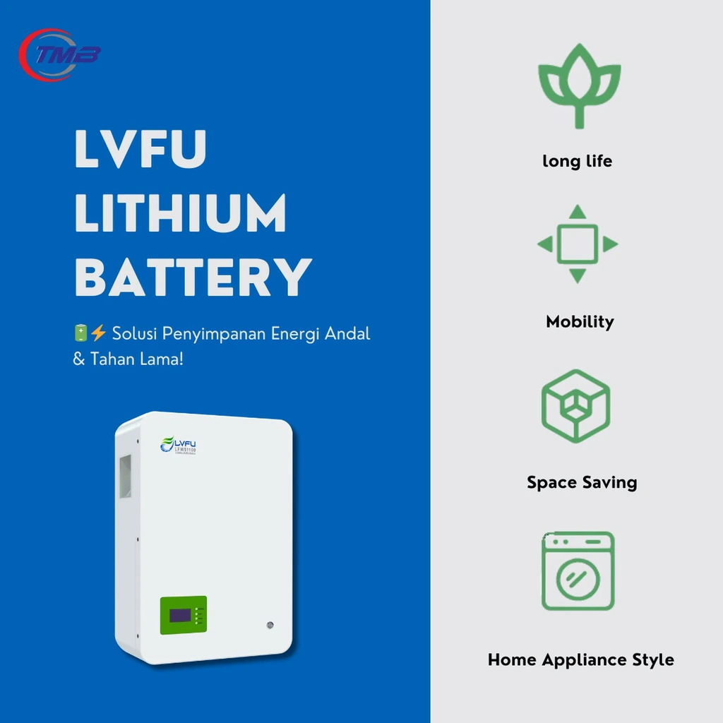 LVFU Baterai Lithium Wallmount LiFePo4 LFW51100 / LFW51200