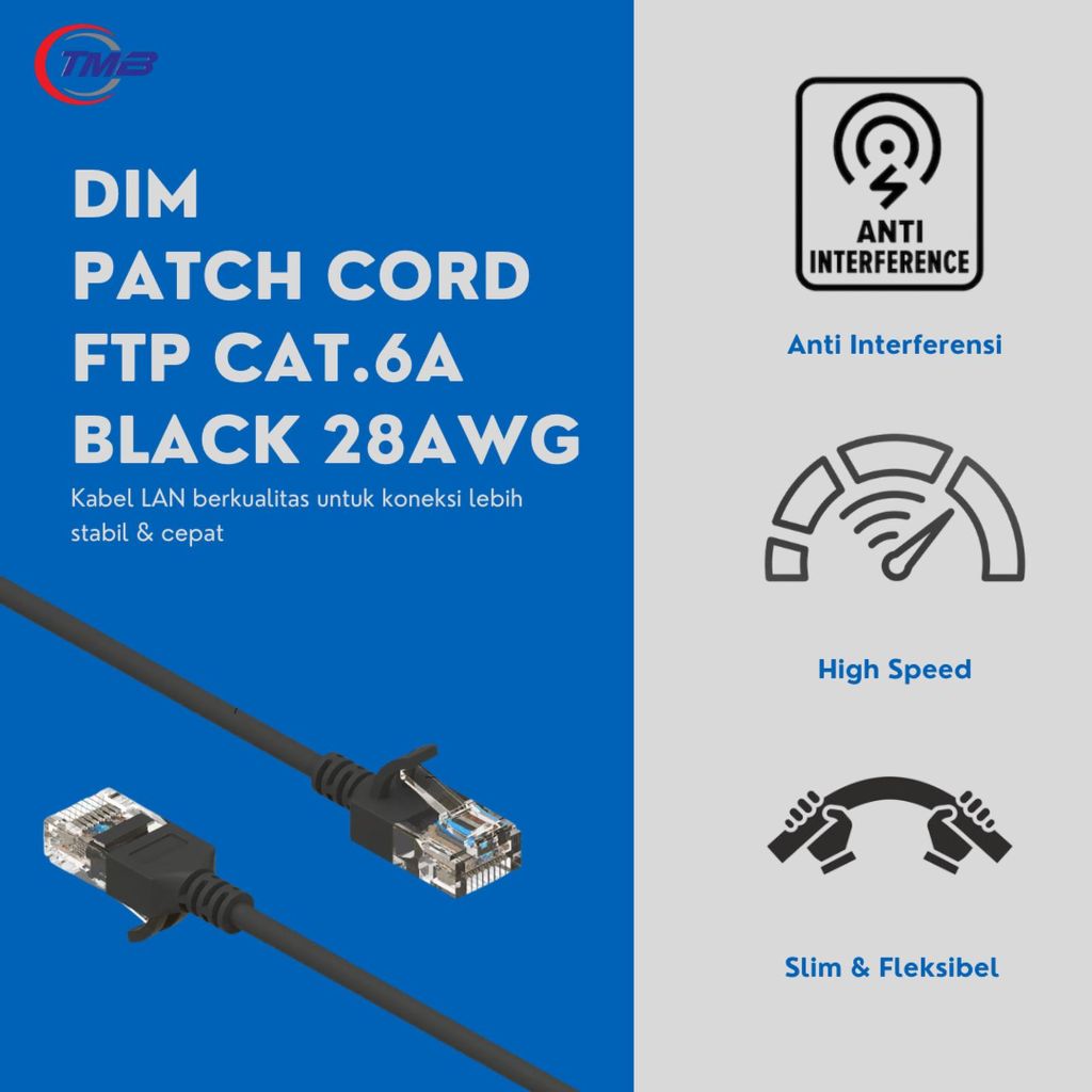 DIM-Patchcord FTP Cat.6A 28AWG