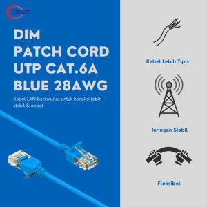 DIM-Patchcord UTP Cat.6A 28AWG