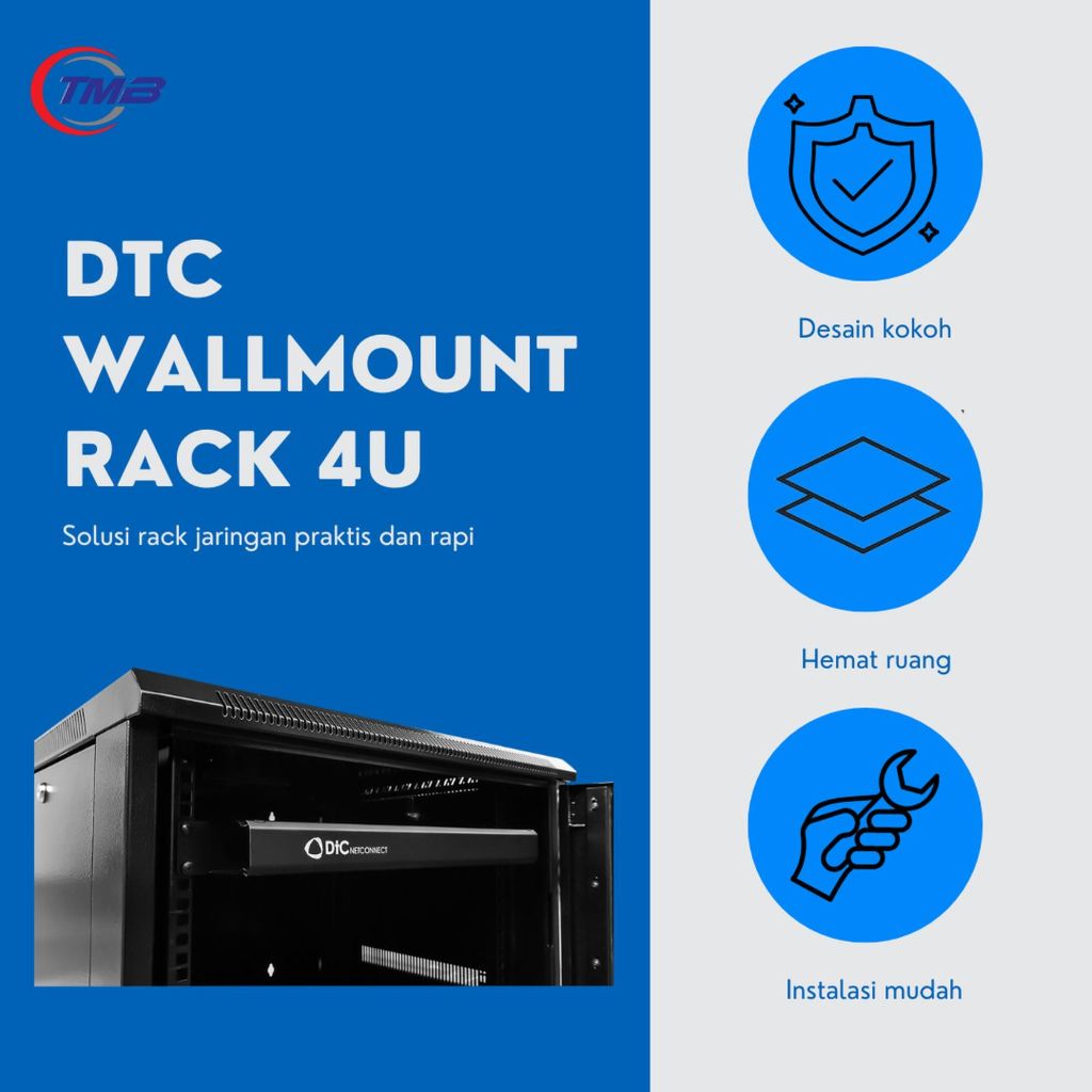 DIM-Wallmounted 4U, Singledoor
