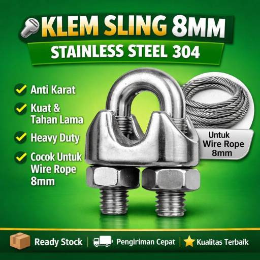 Klem Sling 8mm Stainless 304N - Gambar 4