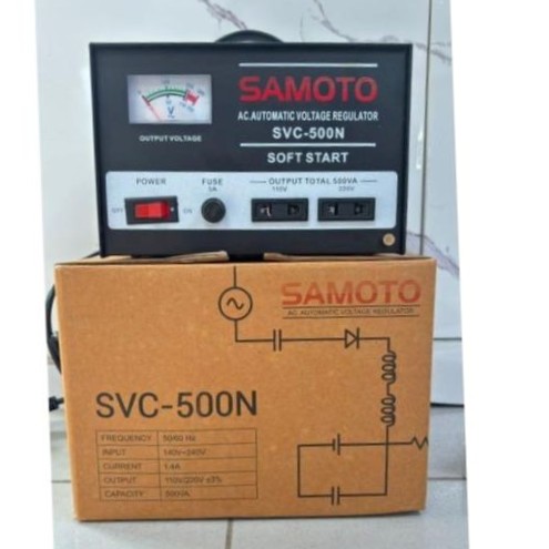 SAMOTO Stabilizer SVC-500N 500VA - Gambar 2